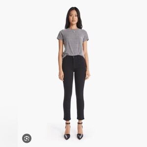 Mother The Mid Rise Dazzler Ankle in Not Guilty